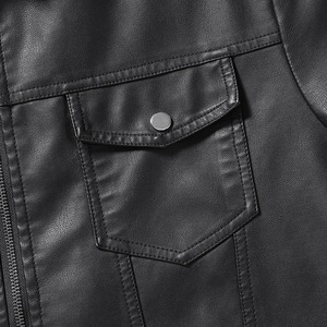 Fashion Genuine Sheepskin Tanned Leather Jacket Men Vintage Motorcycle Wine Red Zipper Moto Biker Clothing Slim Fit <b>Coats</b> - Product Image 5