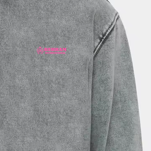 Sweat-shirts unisexes à manches régulières en molleton de coton imprimé de haute qualité / French Terry, confortables, à épaules tombantes, délavés à l'acide, respirants - Product Image 6