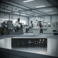 Nuevo PC Industrial en Caja de Aleación de Aluminio Resistente con Intel Core I3 8130U/8250U, Doble DDR4, 4 LAN, 8 USB, RS485, GPIO, Garantía de 3 Años