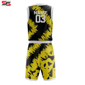 ชุดกีฬาบาสเก็ตบอลชุดบาสเก็ตบอลหมายเลขโลโก้ของทีมออกแบบได้ตามต้องการ - Product Image 2