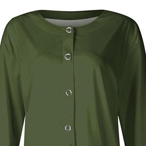 Veste de gommage d'hôpital pour femme Ensemble de gommage médical à manches longues avec matériau en spandex - Product Image 3