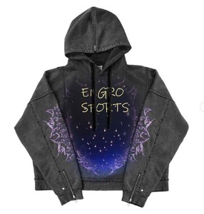 เสื้อฮู้ดดี้ผ้าฝ้ายมีฮู้ดพิมพ์ลาย DTG โอเวอร์ไซส์460 100% - Product Image 1