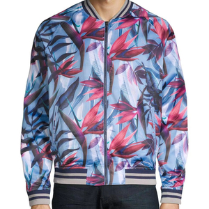 Sammy's Custom 3D Printed Satin Blouson aviateur style High Street pour femmes Veste d'hiver brodée avec col montant fin - Product Image 1