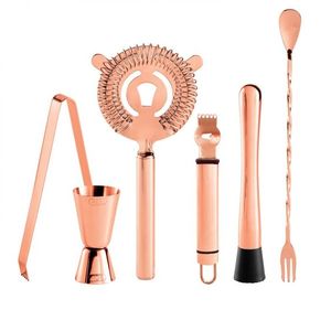 Kit de 10 shakers à cocktail barman en gros de marque ensemble d'outils de barre de conception classique de couleur marron pour accessoires de bar faits à la main - Product Image 6