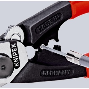 Cortador de Cables de Acero Pulido KNIPEX de 190 mm con Mango Multicomponente y Cuchilla Utilitaria - Product Image 6