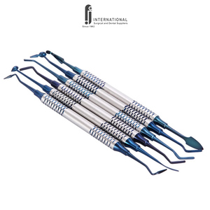 Ensemble d'instruments de remplissage dentaire manuel de qualité supérieure, 6 pièces, en acier inoxydable, plastique, kit de nettoyage des dents restaurateur, ergonomique - Product Image 3