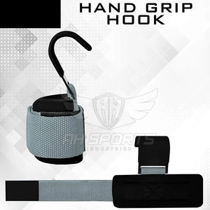 Logo personnalisé 2024 crochets d'haltérophilie de puissance crochets de traction en néoprène pour l'exercice de remise en forme - Product Image 4