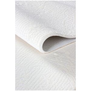 Ensemble de tapis moderne en acrylique tissé blanc à poils épais Konfor Diva 9507 pour salon, Turquie - Product Image 3