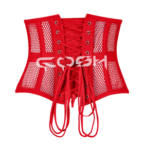 Fitness Wear Sexy Red Mesh Waist Training Waspie Slimming Breathable Corset - Product Image 6