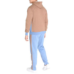 2025 nouvel ensemble de survêtement de haute qualité pour hommes personnalisé conception de blocs de couleur 2 pièces sweats à capuche et pantalons de survêtement ensemble pour le Service OEM d'hiver - Product Image 6