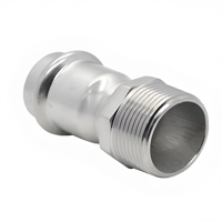 Raccord de tuyauterie en acier inoxydable poli SS304 SS316L DN40*1 1/2, filetage mâle-femelle, pour eau et gaz, 0,6-2,5 Mpa