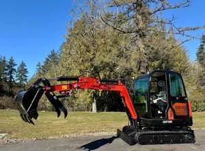 LIVRAISON GRATUITE AGT QNT50R MINI EXCAVATRICE HYDRAULIQUE 28HP LAME AVANT 51 POUCES BAC À TERRE 18 POUCES AVEC DENTS HYDRAULIQUE AUXILIARE EPA CE - Product Image 5