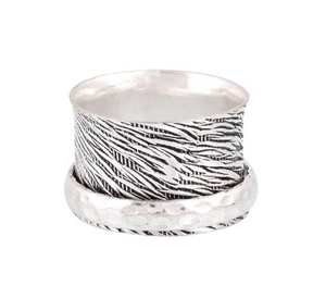 Antique Silver Bezel Set Meditation <b>Ring</b> Handmade 925 Sterling Silver Boho <b>Thumb</b> <b>Ring</b> Unisex Nickel-Free Lead-Free Genuine High - Product Image 1