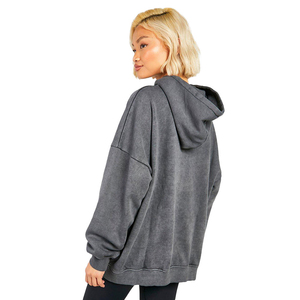 Sweats à capuche respirants anti-rides pour femme nouvelle mode Logo personnalisé imprimé femmes surdimensionné prix de gros dames grande taille - Product Image 4