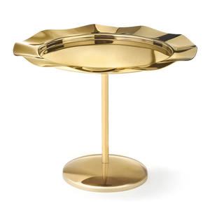 แท่นวางเค้กชุบทองหรูหราดีไซน์แบบอเมริกันสำหรับงานปาร์ตี้ในโรงแรมของตกแต่งบนโต๊ะ - Product Image 1