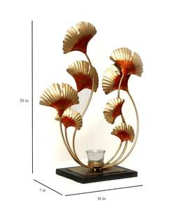 Candelabro de mesa decorativo multifuncional fundido a mano para manualidades de Metal multicolor antiguo moderno, pieza de exhibición de flores para decoración del hogar - Product Image 3