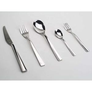 Unique Design <b>Thin</b> Waving Long Handle Silver Nickle Creative Cutlery Set for Restaurant Table - Product Image 3
