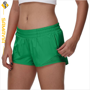 Samavia กางเกงขาสั้นสำหรับผู้หญิง, กางเกงขาสั้นวิ่งแห้งเร็วระบายอากาศน้ำหนักเบาสำหรับผู้หญิงสำหรับออกกำลังกายพร้อมส่งในตลาดยุโรป - Product Image 3
