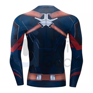 Meilleur design personnalisé, vêtements de sport pour hommes, compression, fitness, rashguard, nouvelle arrivée, respirant, séchage rapide, spandex/polyester UNI - Product Image 4