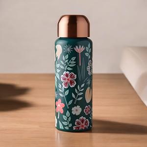 Botella de Agua Deportiva de Cobre Puro de Alta Calidad de 1000 ml con Impresiones Personalizables Gratuitas, Embalaje Reutilizable Ecológico - Product Image 4