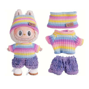Ensemble de vêtements pour Labubu : Pull court et chapeau pour poupées et accessoires - Product Image 4