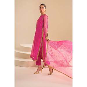 Conjunto de Traje de Chifón Bordado para Mujer SF-626 - Product Image 5