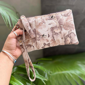 Bracelet en cuir véritable pochette sac à main pochette portefeuille en cuir véritable bracelet en cuir petite pochette élégant Western gland portefeuilles - Product Image 1