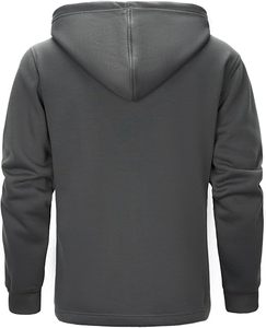 Sudadera con capucha de lana para hombre Sudaderas con capucha de entrenamiento atlético de manga larga para hombres con bolsillos - Product Image 2