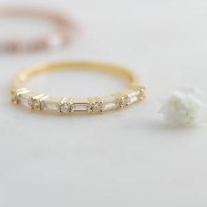 Classical <b>Ring</b> Jewelry for Women Silver Boho Style Jewelry 925 Sterling Silver White Topaz Gemstone Handmade <b>Ring</b> Gift for Wife - Product Image 6