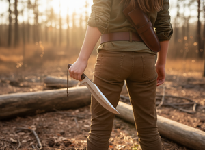 Cuchillo Bowie hecho a mano, hoja de acero inoxidable Tang completa con Funda de cuero, cuchillo de supervivencia para acampar al aire libre - Product Image 4