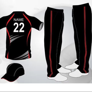Uniformes de cricket personnalisés professionnels Maillot dynamique de haute qualité avec conception d'impression de logo pour adultes et garçons - Product Image 1