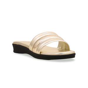 Pantoufles de sport dorées décontractées CL4046 - Product Image 2