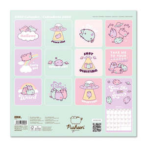 Calendario de Escritorio y Pared Pusheen 2026, Calendario de Adviento de Madera y Papel para Oficina y Decoración, Planificador Perfecto - Product Image 1