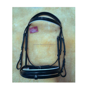 Bride cheval en cuir Premium de haute qualité, avec bracelet de moulage doux et bandeau à sourcils - Product Image 3