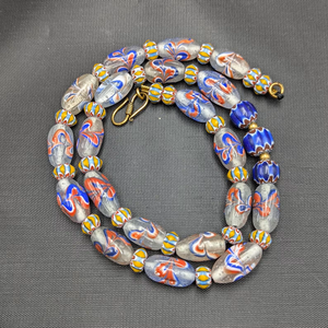 Wholesale Bulk Supply Exquisite Handcrafted Venetian Style <b>Crystal</b> <b>Lampwork</b> <b>Glass</b> <b>Beads</b> Vintage Floral Chevron Design - Product Image 4