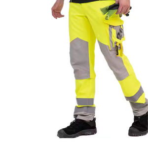 Haute qualité sécurité travail homme pantalon Cargo travail pantalon Durable sécurité pantalon en gros Construction haute visibilité pantalon de sécurité - Product Image 5
