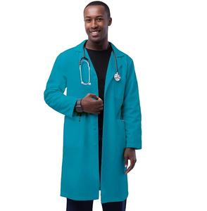 Bata de laboratorio de algodón blanco antiestático Unisex, traje de seguro de trabajo protector impermeable personalizado, ropa de seguridad transpirable para alimentos - Product Image 2