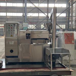 Machine de presse automatique en acier inoxydable 6YL-100ZD 201 à haut rendement pour usine de fabrication d'huile de sésame d'amande de capacité 260 KG/H - Product Image 2