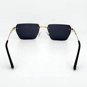 2024 Custom Logo New Luxury Men Women Fashion Rimless Glasses <b>Trendy</b> Rectangle Diamond Cut <b>Sunglasses</b> - Product Image 5