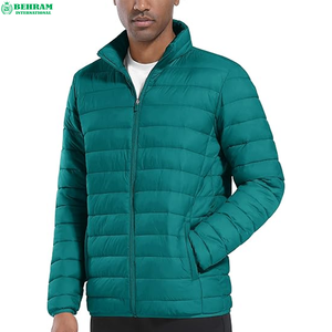 Veste matelassée d'extérieur pour homme en fibre de bambou 100 %, coupe-vent, respirante, écologique, chaude, confortable, brodée – Vente en gros usine - Product Image 6