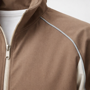 Men’s Windbreaker Tracksuit Set Lightweight <b>Zip</b> <b>Up</b> <b>Jacket</b> & Pants Color Block Windproof Sportswear Custom Logo OEM Wholesale - Product Image 5