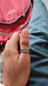 Bague cadeau de mariage et d'anniversaire en or massif 14 carats 'Til Death Do Us Part Classic Unisex Invisible Setting - Product Image 3