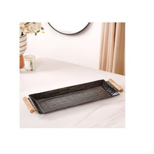 Nueva Bandeja de Metal Negra para Chocolate con Aspecto Antiguo y Acabado en Color Negro, Ideal para Temporadas Festivas y Eventos Familiares - Product Image 1