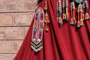 2023 Robe traditionnelle musulmane afghane Kuchi avec Afghani Koochi Salwar Kameez Shalwar Vêtements artisanaux d'Afghanistan - Product Image 5
