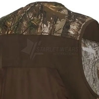 Gilet de chasse unisexe pour adultes, sans manches, respirant, léger, doublure en coton écologique, style classique pour l'extérieur en hiver