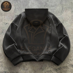 Wholesale <b>Men</b> <b>Hoodies</b> Custom Regular Fit Streetwear Sweatshirts OEM/ODM Embroidered Custom Colors Plain Dyed 6XL Autumn - Product Image 2