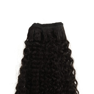 Kinky Ringlet HW Indian Malaysian Remy Hair Extensions 9A Grade Virgin Hair Clip Ins Kinky Straight Style 22-30 Inches <b>Stretched</b> - Product Image 2
