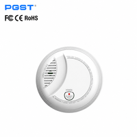 PGST Standalone Electrochemical Smoke Detector Alarm Anti Theft Security System EN14604 Certified 20m Coverage 85dB Sound Alarm