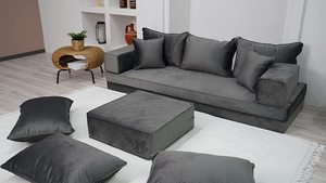 พื้นที่นั่งอาหรับพื้นโซฟาอาหรับชั้นที่นั่งอาหรับ | 14ชิ้น, 28เต้นรำกับฟองน้ำ10 + 10: 20เซนติเมตร - Product Image 4