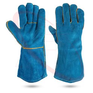 Vente chaude pleine doublure en cuir de vachette fendu gants de soudage résistant à la chaleur pour l'hiver pour les scènes extérieures en gros Pakistan - Product Image 1
